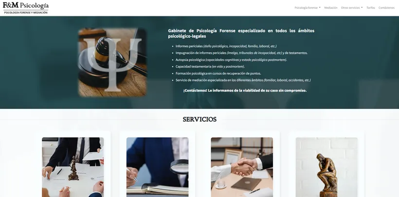 Captura de pantalla de fmpsicologia.es